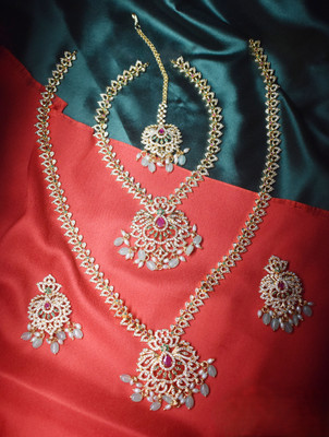 gvg Alloy Gold-plated Multicolor Jewellery Set(Pack of 4)