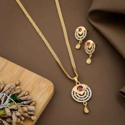 Rhosyn Brass Gold-plated Multicolor Jewellery Set(Pack of 1)