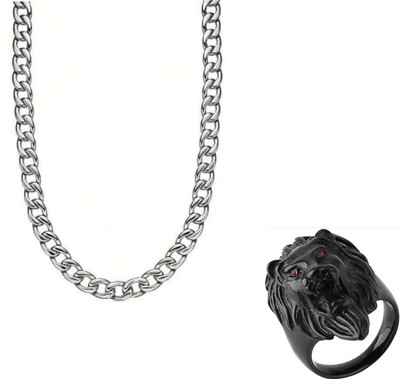 house of common Alloy Sterling Silver, Titanium Black, Silver Jewellery Set(Pack of 1)