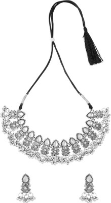 YELLOW CHIMES Alloy Silver Jewellery Set(Pack of 1)