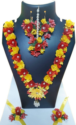 SREEKANT CREATION Fabric Multicolor Jewellery Set(Pack of 6)