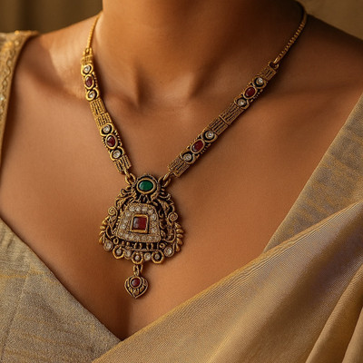 JRISSY Brass Gold-plated Gold Jewellery Set(Pack of 1)