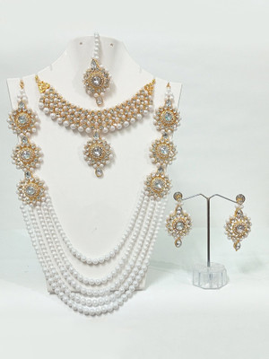 Kaaynat Alloy White Jewellery Set(Pack of 1)
