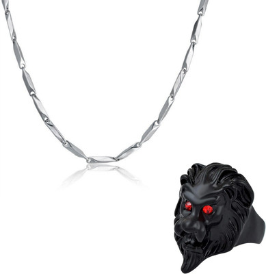 MAATRCHAAYA Alloy Sterling Silver, Titanium Black, Silver Jewellery Set(Pack of 1)