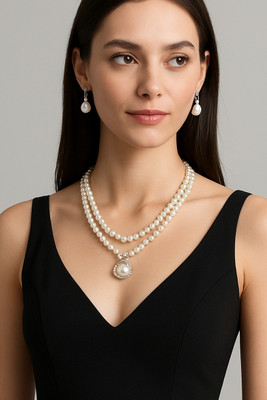 Rani fashion emporium Alloy White Jewellery Set(Pack of 3)