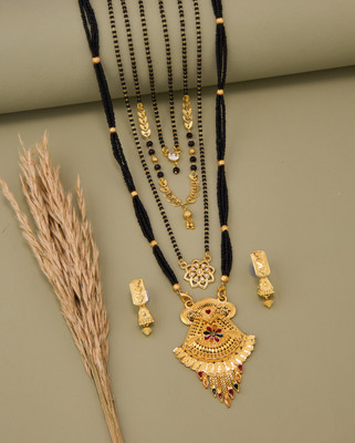 TheSanga Brass Gold-plated Gold Jewellery Set(Pack of 1)