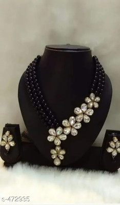 LatestArt Alloy Black Jewellery Set(Pack of 2)