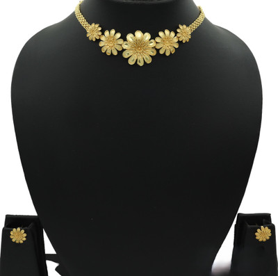 Upala Alloy Gold-plated Multicolor Jewellery Set(Pack of 1)
