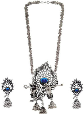 COSMO DUST JEWELLERY WITH DEVICE Oxidised Silver Grey Jewellery Set(Pack of 1)