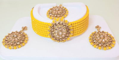 house of common Alloy Gold-plated Yellow Jewellery Set(Pack of 1)