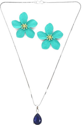 asthacollection Stone Blue, Blue Jewellery Set(Pack of 1)