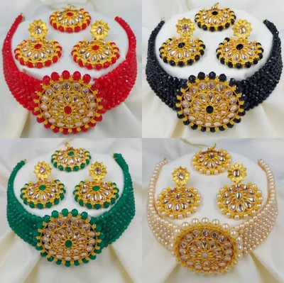 Mystory Alloy Silver Jewellery Set(Pack of 4)