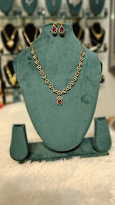 Henal Metal Rose Gold Jewellery Set(Pack of 2)