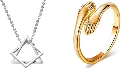 ruby collection Alloy Silver, Gold Jewellery Set(Pack of 2)