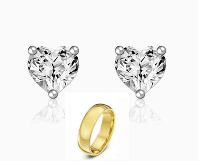 MAATRCHAAYA Brass, Sterling Silver, Alloy Sterling Silver, Gold-plated, Silver Silver, Gold Jewellery Set(Pack of 2)