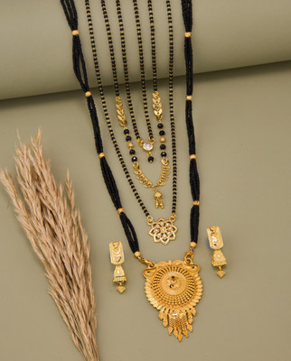 TheSanga Brass Gold-plated Gold Jewellery Set(Pack of 1)