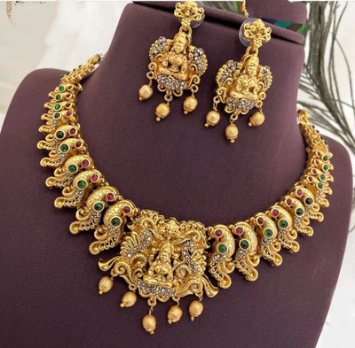 MOKSHA ARTS Alloy Gold-plated Multicolor Jewellery Set(Pack of 1)