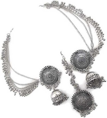 GLOSSARY COLLECTIONS Alloy Sterling Silver Silver Jewellery Set(Pack of 1)