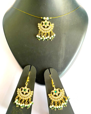 NIKYANKA Brass Gold-plated Gold Jewellery Set(Pack of 3)