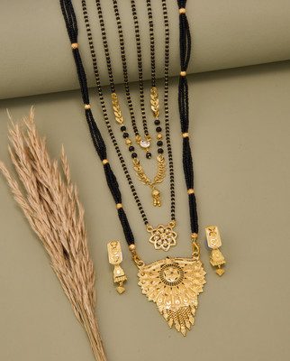 TheSanga Brass Gold-plated Gold Jewellery Set(Pack of 1)