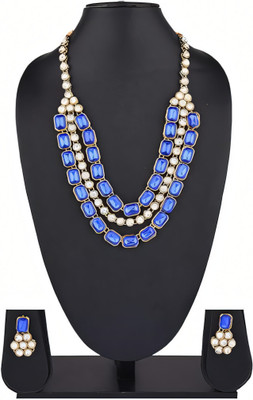 RAUNAK CREATION Alloy Blue Jewellery Set(Pack of 1)