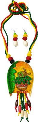 Soundarya boutique Wood Yellow Jewellery Set(Pack of 1)
