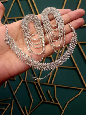 Gorgeous Gems Copper Silver Jewellery Set(Pack of 3)