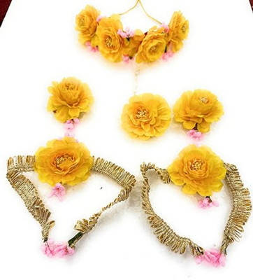 AGAAS ENTERPRISES Plastic Yellow Jewellery Set(Pack of 1)
