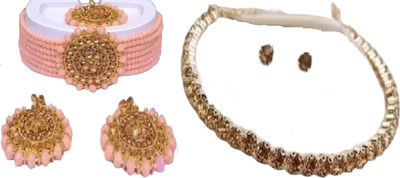 JMBW INTERNATIONAL Alloy Gold, Gold Jewellery Set(Pack of 2)