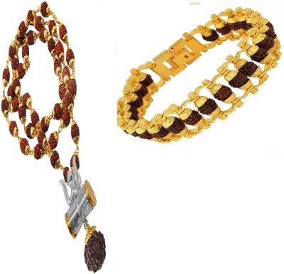 Green Spiritual Wood Brown Jewellery Set(Pack of 3)