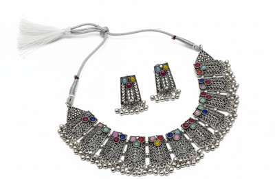 the modern craft Metal Silver Jewellery Set(Pack of 1)