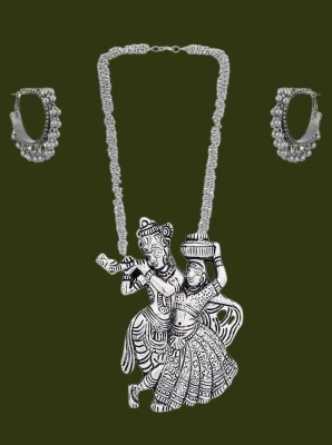 ANAY Brass Black Jewellery Set(Pack of 1)