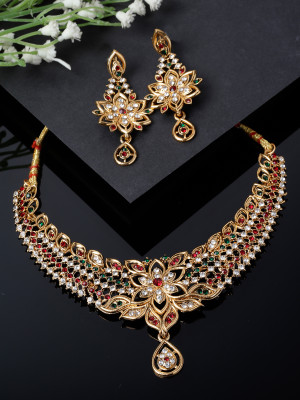 Sukkhi Alloy Gold-plated Multicolor Jewellery Set(Pack of 3)