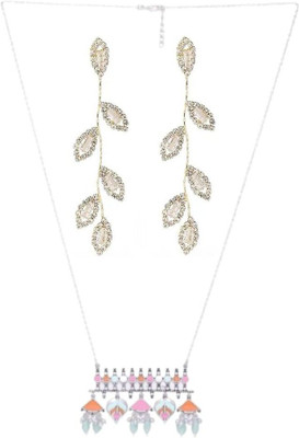 SKG Fashions Stone Multicolor, Silver Jewellery Set(Pack of 1)