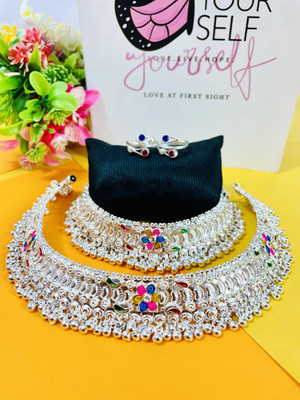 SONU SELECT Alloy Silver Jewellery Set(Pack of 4)