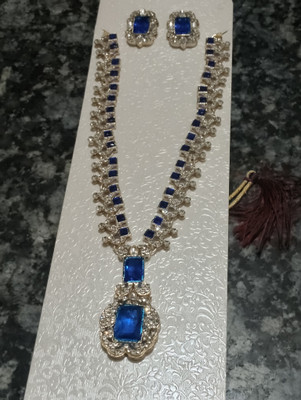 S,S,P, Jwellery Alloy Silver Blue Jewellery Set(Pack of 1)