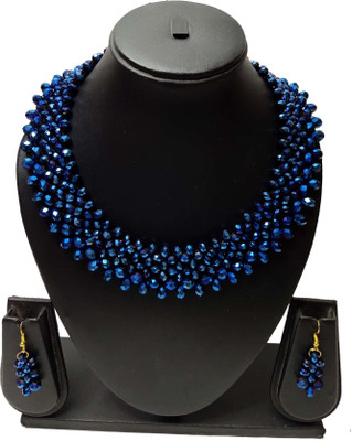 PRAGATI Alloy Blue Jewellery Set(Pack of 1)