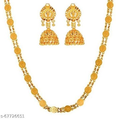 KJ Verma Brass Gold Jewellery Set(Pack of 1)