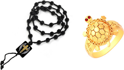 KINGSTYLEIMPEX Dori, Alloy Black, Gold Jewellery Set(Pack of 1)
