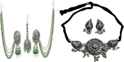 JMBW INTERNATIONAL Alloy Green, Black Jewellery Set(Pack of 2)