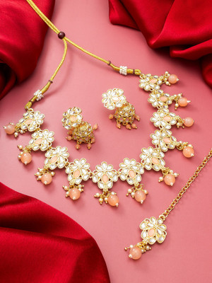 Vermont Brass Gold-plated Gold Jewellery Set(Pack of 1)