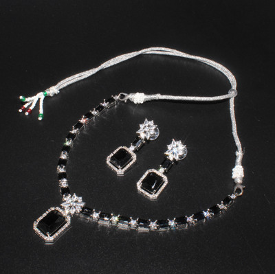 Uniquedezines Copper Silver Black Jewellery Set(Pack of 3)