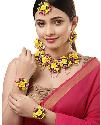 CRAFTSAI EXPORTS Fabric Yellow Jewellery Set(Pack of 1)