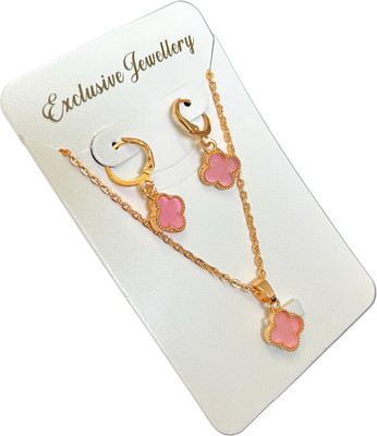 Ratnalok Alloy Gold-plated Gold Jewellery Set(Pack of 1)