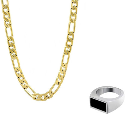 Vipunj Alloy Gold-plated, Sterling Silver Silver, Black, Gold Jewellery Set(Pack of 1)