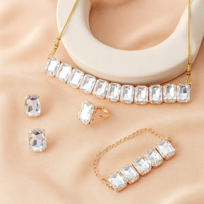 ANOUK Brass Gold-plated Rose Gold Jewellery Set(Pack of 5)