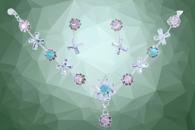 hevenq Alloy White Jewellery Set(Pack of 1)