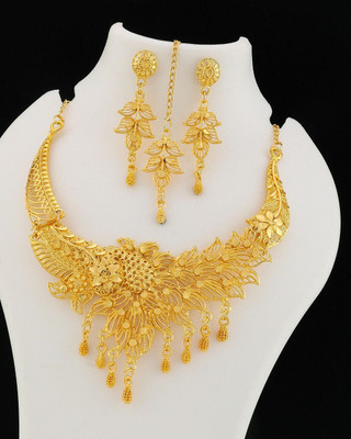 YUGAL Alloy Gold-plated Gold Jewellery Set(Pack of 1)