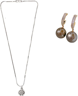 SRK Fashions Alloy Silver, Black Jewellery Set(Pack of 1)