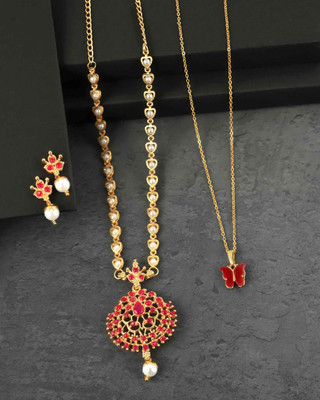 zxriz Alloy Gold Jewellery Set(Pack of 1)